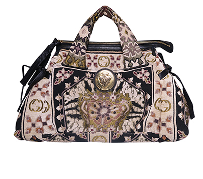 Gucci Tapestry Hysteria Small Tote, front view